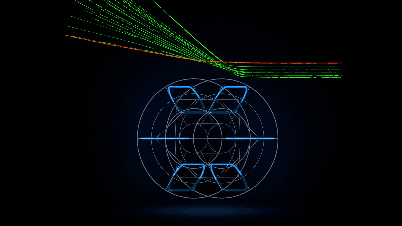 PARSEC field geometry and particle deflection visual